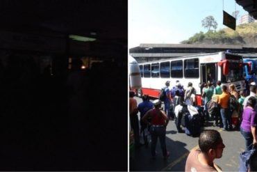 ¡A OSCURAS! Al menos 2 apagones en el terminal La Bandera causa retraso en la venta de pasajes este #14Dic: «Juegan con nuestro tiempo»