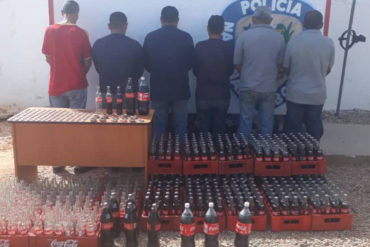 ¡QUÉ FUERTE! Detenidos 6 sujetos en Zulia que falsificaban Coca-Cola: Llenaban los envases del producto original con otro líquido