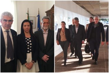 ¡SEPA! Diputados Mariela Magallanes y Américo De Grazia viajaron a Roma después de siete meses en resguardo en la residencia del embajador de Italia