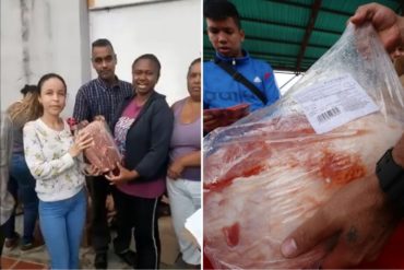 ¡AY, POR FAVOR! Chavistas agradecen al régimen por el pernil de los CLAP y las redes estallaron (+Video)