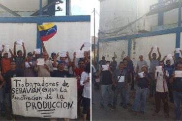 ¡ENTÉRATE! En Aragua al menos 280 trabajadores de un conocido matadero de pollos protestó por pagos pendientes (+Fotos)