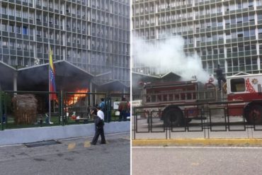 ¡ATENTOS! Reportan incendio en la sede de la UNEFA en Caracas este 7-Dic (+Fotos y Video)