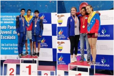 ¡ORGULLO! Venezuela se alza con cuatro medallas en Panamericano Juvenil de Escalada (+Fotos y video)