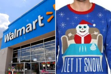¡TODOS LOS DETALLES! Indignación en Colombia por suéter navideño ofrecido en sitio web de Walmart Canadá (+Vea la razón)