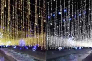 ¡MIREN! Estallan las redes por el excesivo alumbrado navideño sobre el río Guaire en plena crisis eléctrica (+Videos)