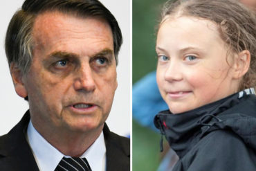 ¡POLÉMICO! El comentario de Bolsonaro sobre Greta Thunberg: Impresionante que la prensa le dé espacio a una mocosa como ella