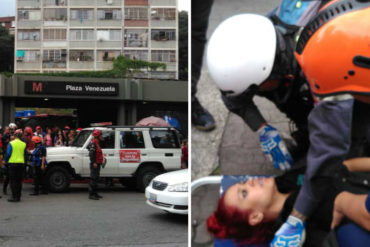 ¡ÚLTIMA HORA! Al menos seis personas heridas por falla de tracción en trenes del Metro de Caracas en Plaza Venezuela (+Fotos)