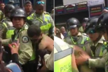 ¡URGENTE! Reportan situación irregular entre funcionarios de PoliChacao y un joven manifestante: Convulsionó y se lo llevaron inconsciente (+Video)