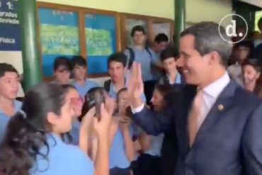 ¡LO ÚLTIMO! Guaidó realiza un recorrido por el Colegio San Ignacio en Caracas este #6Dic (+Videos)