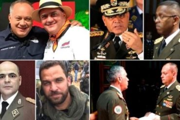 ¡CONÓZCALOS! Estos son los 8 militares venezolanos sancionados por los países del TIAR