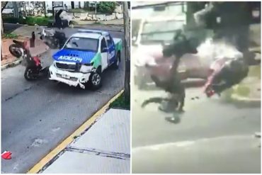 ¡IMPACTANTE! Persecución entre delincuentes y policías terminó con un fallecido tras brutal accidente (+Video fuerte)