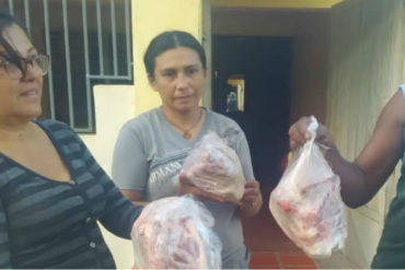 ¡SE QUEJARON! Vecinos de Paraguaná dicen haber sido engañados por el régimen en la entrega del pernil: Les entregaron menos de 2 kilos (+La excusa que les dieron)