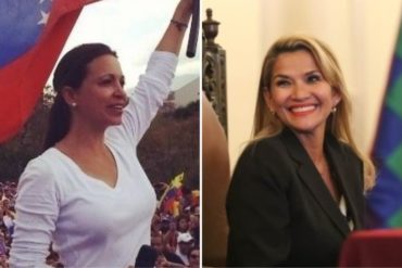 ¡LE CONTAMOS! María Corina tras conversación con Áñez: «Ratificamos el apoyo de los venezolanos a su causa, que es la nuestra»