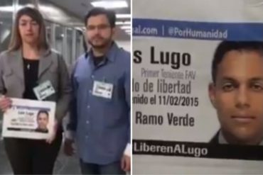 ¡VEA! Exigen la liberación del militar venezolano Luis Lugo  (+Video)