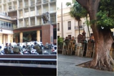 ¡ATENCIÓN! Madrugonazo de la GNB: militarizan el Palacio Federal Legislativo este #7Ene cuando se espera primera sesión de la AN (+Fotos)