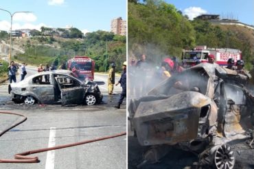 ¡LAMENTABLE! Fuerte accidente automovilístico en Barquisimeto dejó cinco fallecidos y dos lesionados (+Fotos)