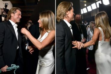 ¡CAUSÓ FUROR! Brad Pitt y Jennifer Aniston alborotaron las redes tras su encuentro en los premios SAG (+Fotos del reencuentro)