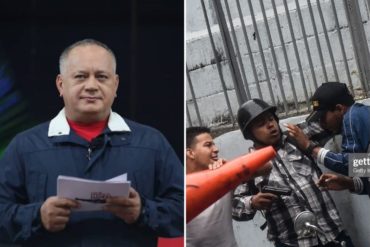 ¡CARA DE TABLA! Diosdado dice que Libertador es un municipio libre de violencia (aquí las fotos que lo desmienten)