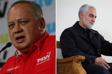 ¡DESCARADO! El comentario de Diosdado Cabello sobre la muerte del general iraní Soleimani