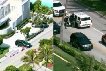 ¡PERSECUCIÓN! Autoridades dispararon contra un vehículo intruso en el resort de Trump en Miami este #31Ene