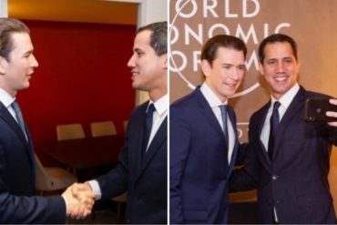 ¡SUMANDO VOLUNTADES! Guaidó se reunió con el canciller de Austria, Sebastian Kurz: «Venezuela cuenta con el pueblo austriaco» (+Fotos)