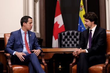 ¡AJÁ, MADURO! Juan Guaidó se reunió con el ministro de Canadá Justin Trudeau (+Fotos)