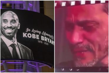 ¡ESTREMECEDOR! El momento en el que Marc Anthony rompió a llorar en pleno concierto durante un tributo a Kobe Bryant (+Video)