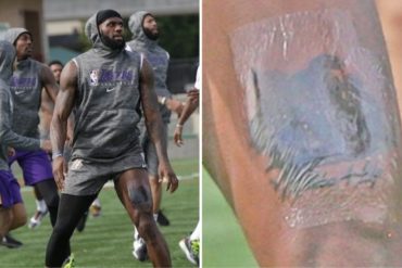 ¡SE LO CONTAMOS! LeBron James le rindió un homenaje a Kobe Bryant con su nuevo tatuaje (+Imagen)