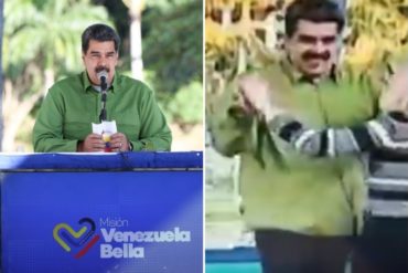 ¡IMPASIBLE! El país en alerta por el coronavirus pero Maduro echa un piecito como si nada en alocución transmitida por televisión (+Video)