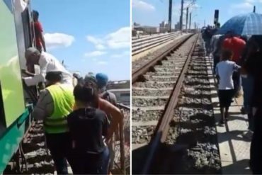 ¡SE LO MOSTRAMOS! Usuarios del Metro de Maracaibo tuvieron que caminar por los rieles por fallas del sistema (+Video)