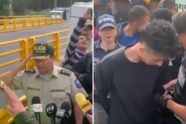 ¡LE CONTAMOS! Policía de Ecuador entrega a las autoridades de Colombia a los venezolanos que se habían fugado de la cárcel (+Video)