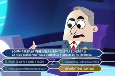 ¡SE LO CONTAMOS! La parodia de ‘Quién quiere ser millonario’ sobre “cómo arreglar Venezuela” que causó revuelo en las redes (+Video)