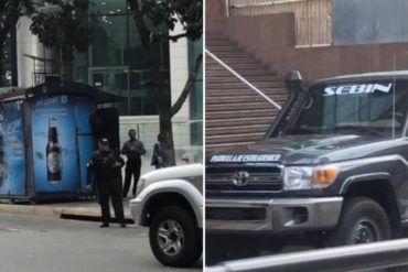 ¡SE APROVECHAN! Los videos de los funcionarios con rostros cubiertos que allanaron oficinas de Guaidó en El Rosal