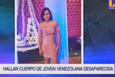 ¡LAMENTABLE! Migrante venezolana desaparecida en Perú es encontrada muerta con disparo en la cabeza (+Detalles)