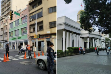 ¡ATENCIÓN! Fuerzas policiales del régimen cierran los accesos al Palacio Federal Legislativo este #21Ene (+Fotos)