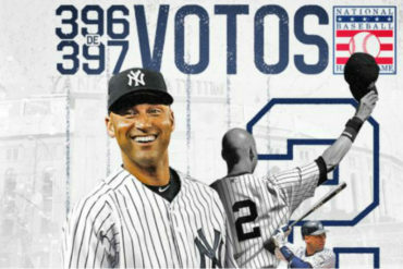 ¡INMORTAL! Derek Jeter ingresa al Salón de la Fama de las Grandes Ligas: Quedó a un solo voto de ser electo de forma unánime