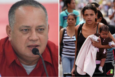 ¡SE PASÓ! Diosdado califica como “propaganda” la masiva migración venezolana: “Son esclavos” (+Video)