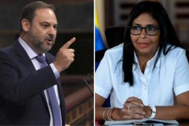 ¡AH, CARAMBA! El PSOE justifica la reunión entre Ábalos y Delcy Eloína por «cuidar» la relación con Maduro