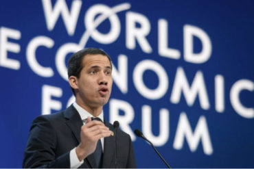 ¡SE LO MOSTRAMOS! El discurso completo de Juan Guaidó en el Foro Económico Mundial de Davos (+Video)