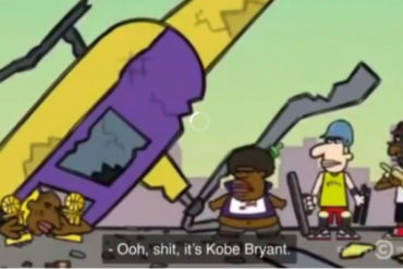 ¡DE IMPACTO! Un corto en dibujos animados recreó en 2016 un accidente fatal de Kobe Bryant en helicóptero (+Video)