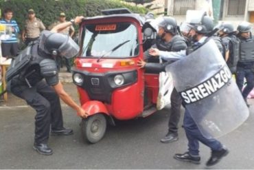 ¡QUE SE SEPA! Policía de Perú incautó mototaxis de venezolanos por no tener permisos para circular