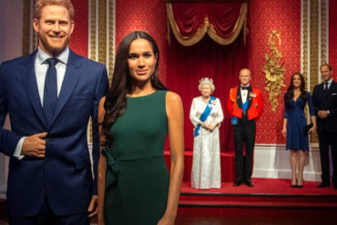 ¡ASÍ DE RÁPIDO! Museo de cera «Madame Tussauds» retiró las estatuas del príncipe Enrique y de Meghan