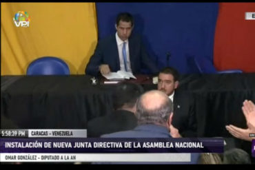 ¡AJÁ! Diputado Omar González a Guaidó durante sesión en El Nacional: Advertimos que era un error garrafal permitir a chavistas volver a la AN