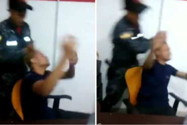 ¡TERRIBLE! Difunden video en redes de un supuesto policía nacional maltratando a un supuesto detenido (+Video)