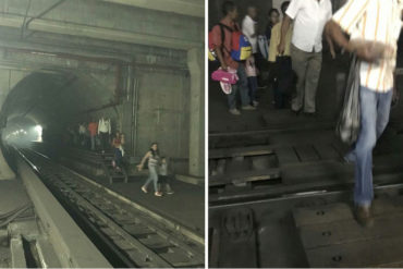 ¡GRAVE! Desalojaron a través de los túneles tren de la Línea 4 del Metro que se quedó sin tracción