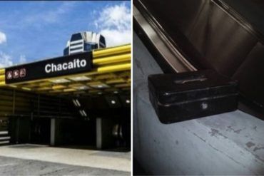 ¡QUÉ LOCURA! Encuentran presunto artefacto explosivo dentro de la estación Chacaíto del Metro de Caracas (+Fotos)