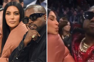 ¡NO SE LO PIERDA! Video viral: Kanye West rechaza beso de Kim Kardashian en público (+Video)