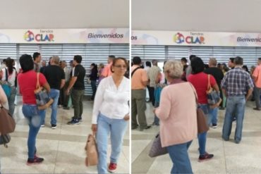 ¡VEA! El bululú que se armó en las tiendas CLAP del CCCT para comprar con petros (+Fotos)