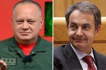 ¡QUÉ RARO! Diosdado Cabello defiende a Zapatero por sus llamados al diálogo (+Video)