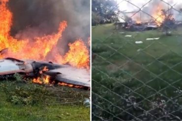 ¡LAMENTABLE! Accidente de avioneta en Colombia dejó al menos 4 fallecidos (+Video)